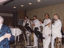 orchestr Leona Slezáka na  lodi  Vistafjord