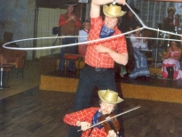 v práci..děláme lodní show