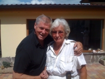 hraběnka Salm u mě na statku