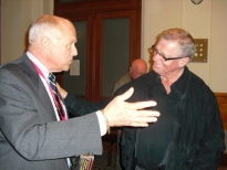 setkání s vnukem generála Pattona